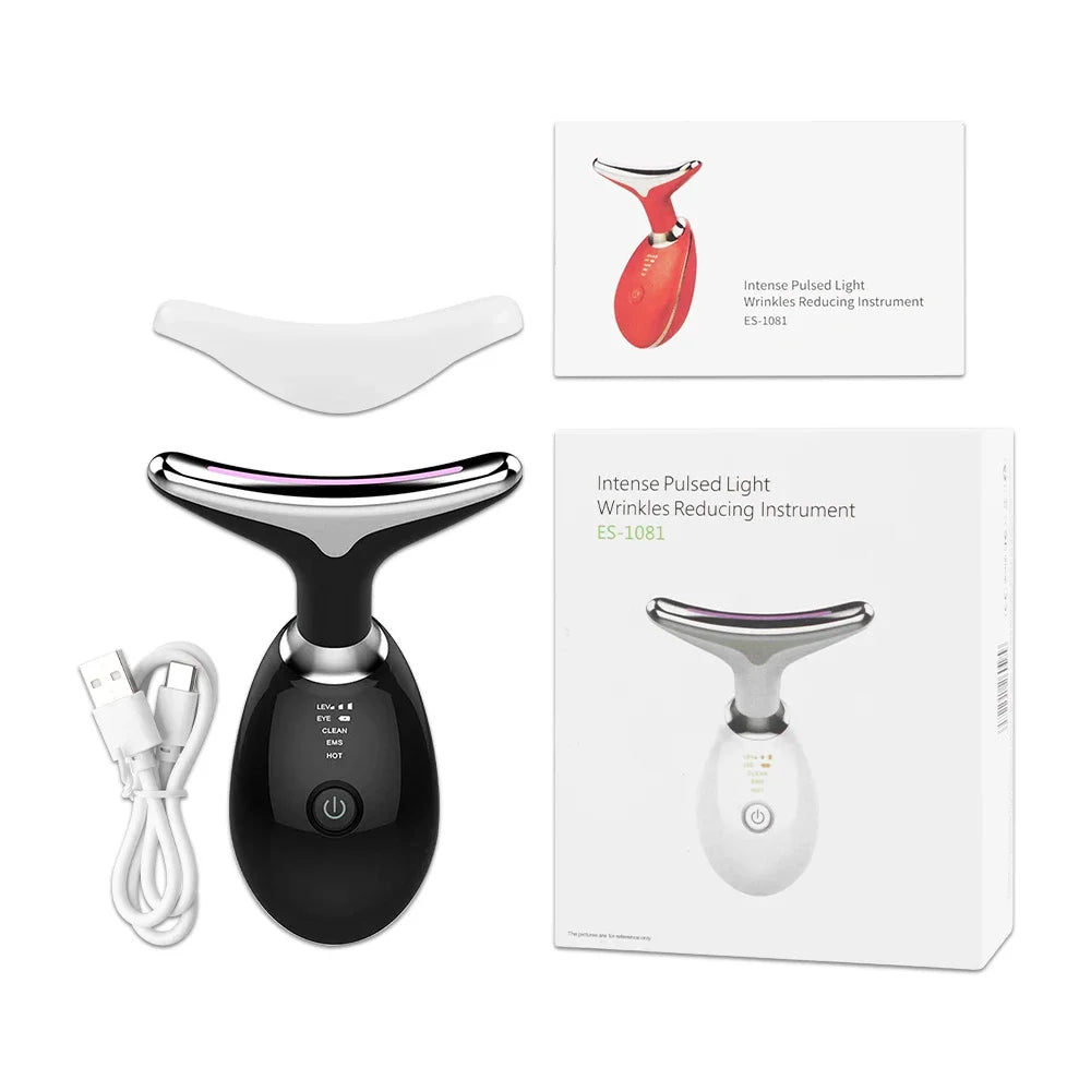 7-COLOR intense pulsed light Anti Wrinkle Face & Neck Lifting Massager