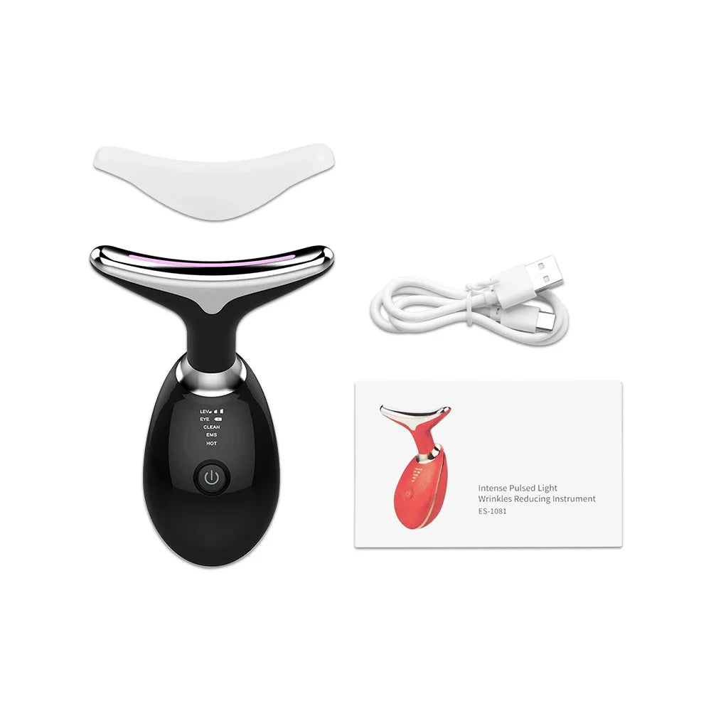 7-COLOR intense pulsed light Anti Wrinkle Face & Neck Lifting Massager