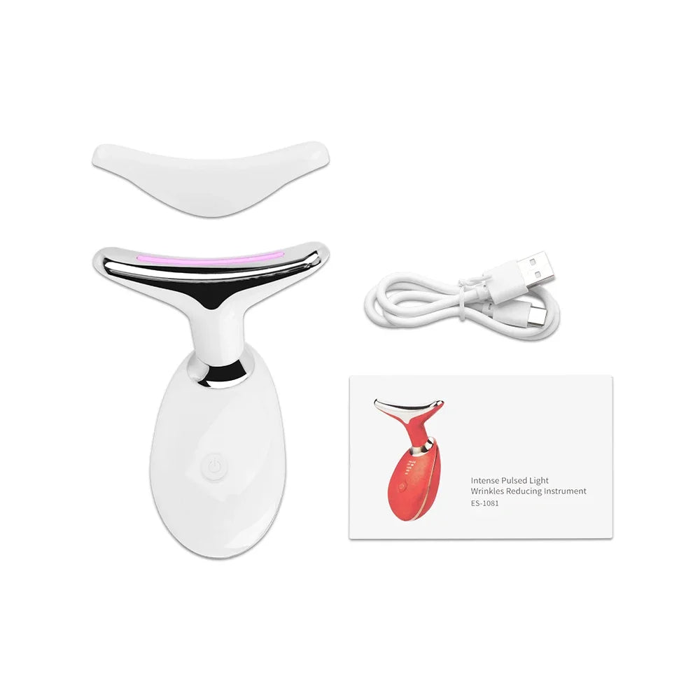 7-COLOR intense pulsed light Anti Wrinkle Face & Neck Lifting Massager